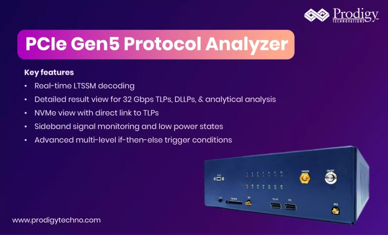 Prodigy Technovations Introduces Powerful PCIe Gen5 Protocol Analyzer