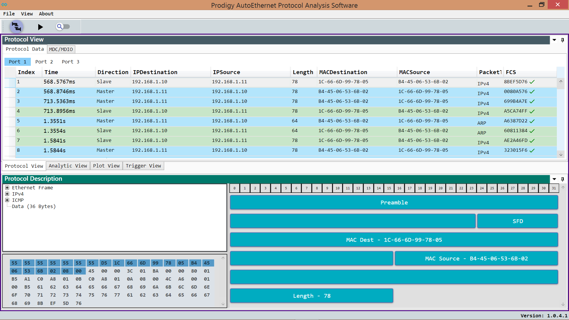 100BASE-T1 Automotive Ethernet Protocol Analyzer | Prodigy