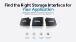ufs vs eMMc vs nvme: which one is the right storage interface
